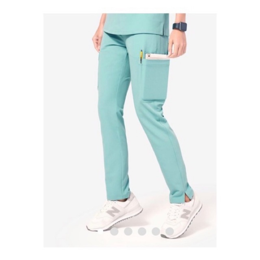 Figs Yola XS Scrub Pants - Sea Glass